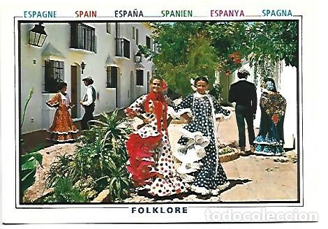 Postales: FOLKLORE ANDALUZ / ANDALUSIAN FOLK TRADITIONS.- PAISAJE Y TIPISMO ESPA&Ntilde;OL