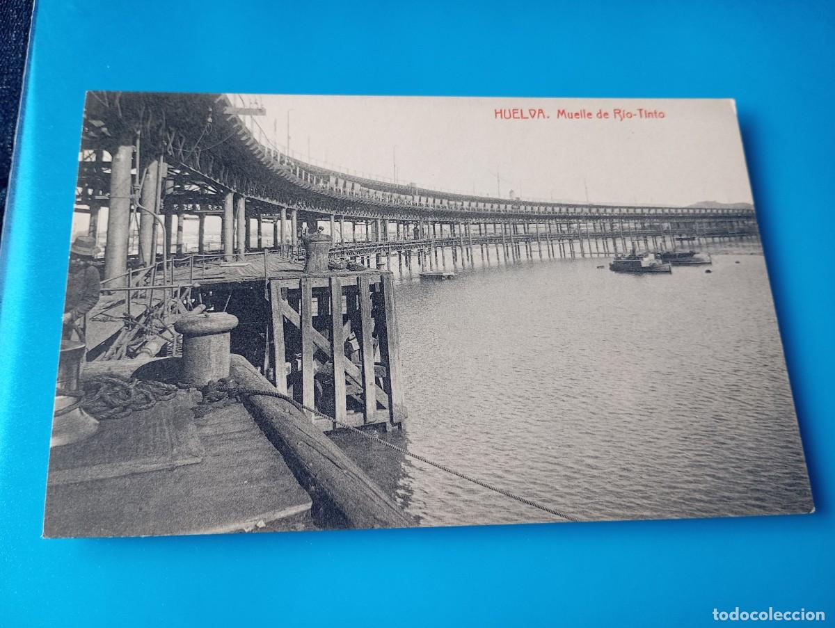 Postales: Postal Huelva Muelle del R&iacute;o Tinto