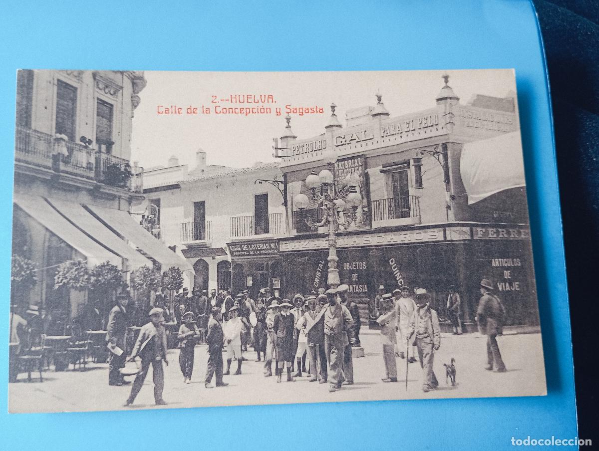 Postales: Postal Huelva Calle de la Concepci&oacute;n y Sagasta
