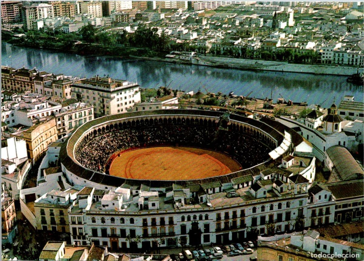 Postales: Sevilla - Plaza de Toros vista de avi&oacute;n - T. A. F. II/8335 - 147x104mm - In&eacute;dita en Todocolecci&oacute;n