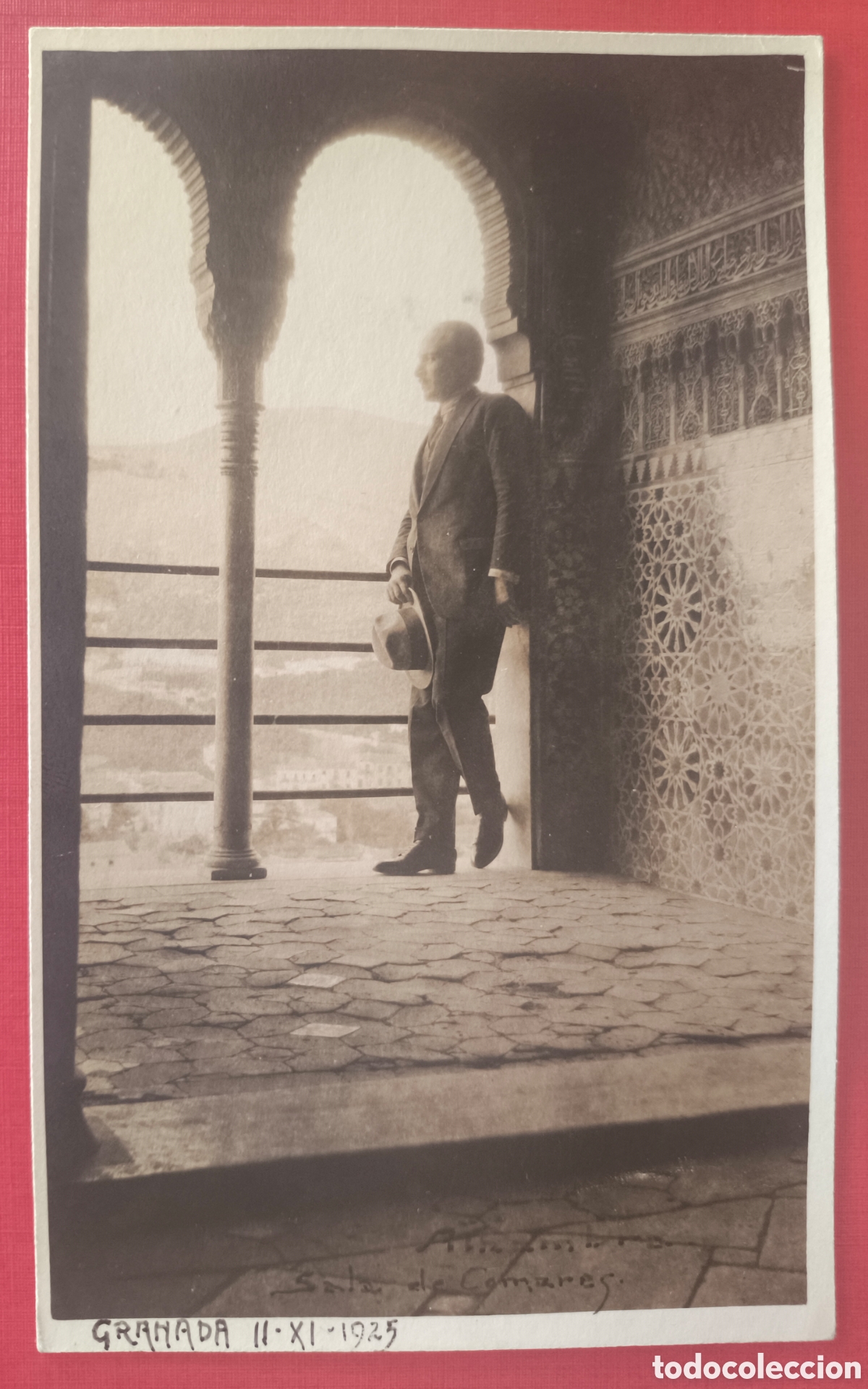 Postales: LA ALHAMBRA SALA DE CAMARAS RETRATO FOTOGRAF&Iacute;A POSTAL GRANADA C. 1925
