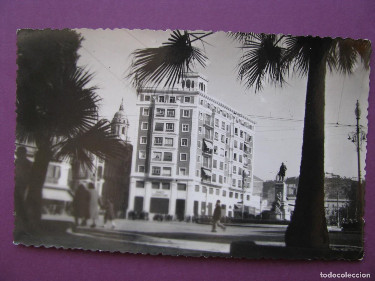 Postales: POSTAL FOTOGR&Aacute;FICA DE MALAGA. PLAZA DEL GENERAL QUEIPO DE LLANO. FOTO D. CORTES 209