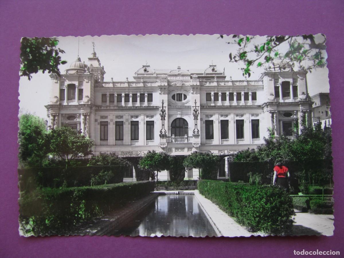 Postales: POSTAL FOTOGR&Aacute;FICA COLOREADA DE MALAGA. AYUNTAMIENTO. FOTO D. CORTES 19