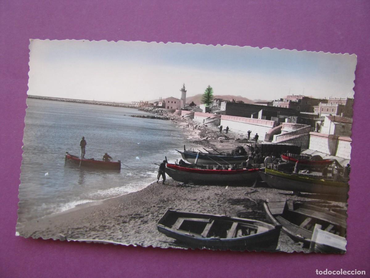 Postales: POSTAL FOTOGR&Aacute;FICA COLOREADA DE MALAGA. FAENAS PESQUERAS. FOTO D. CORTES 299