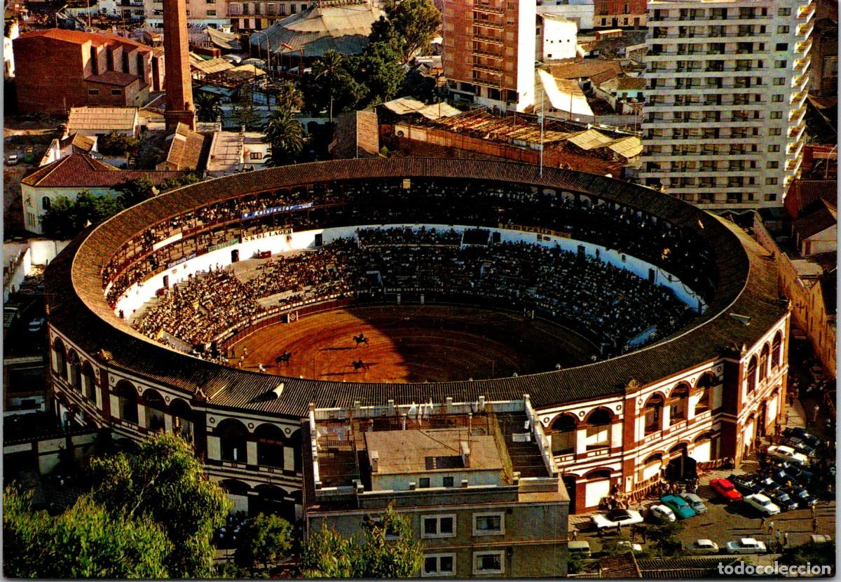 Postales: M&aacute;laga - Plaza de Toros La Malagueta - Postales Costa del Sol 1622 - 150x104mm- Skol Lager-Lambretta