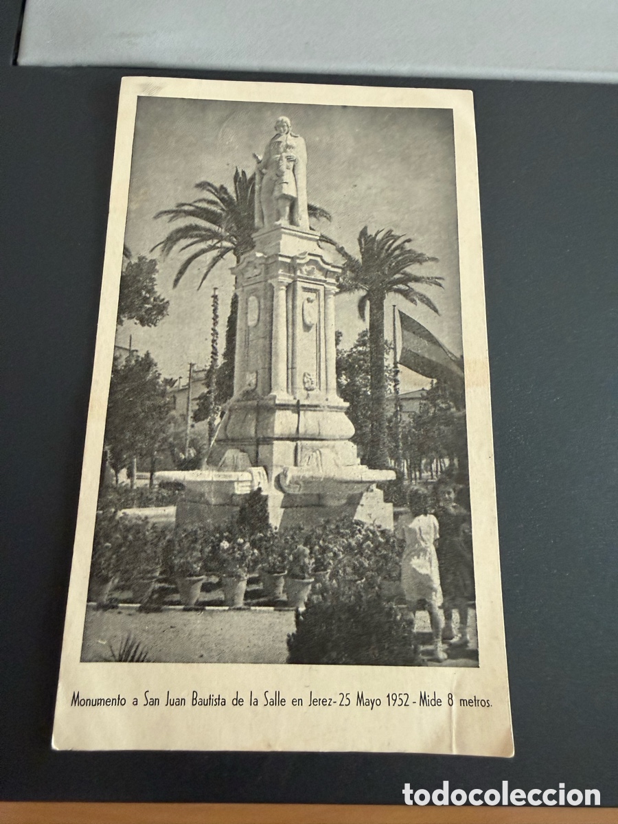 Postales: Postal. Monumento a San Juan de la Salle Jerez 1952