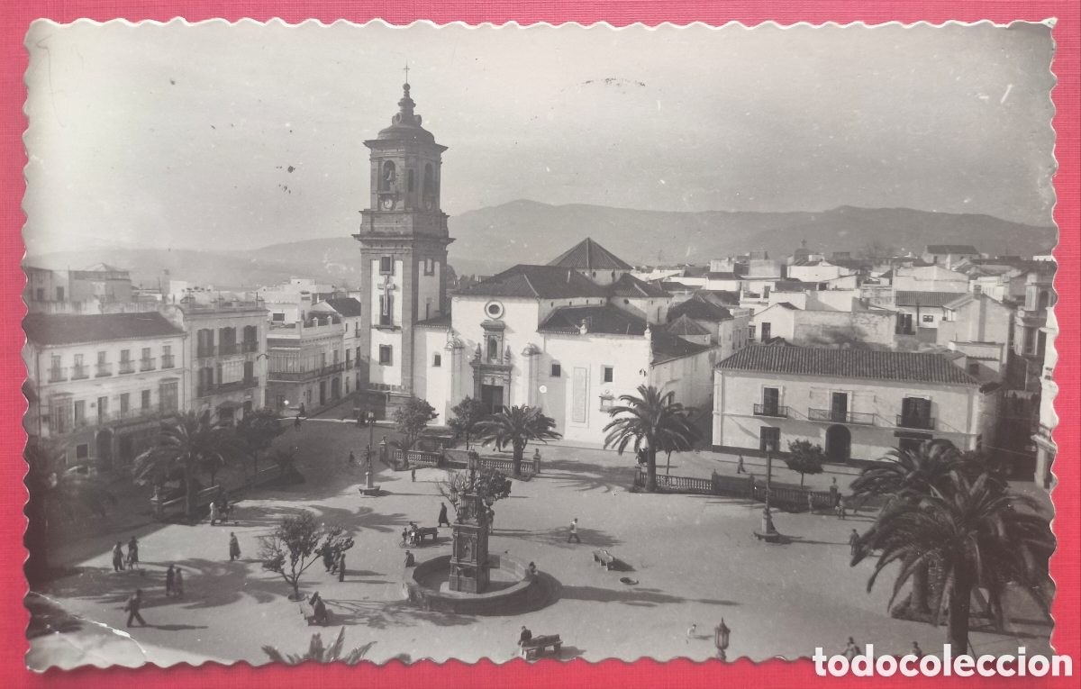 Postales: ALGECIRAS PLAZA ALTA POSTAL FOTOGR&Aacute;FICA C&Aacute;DIZ C. 1955
