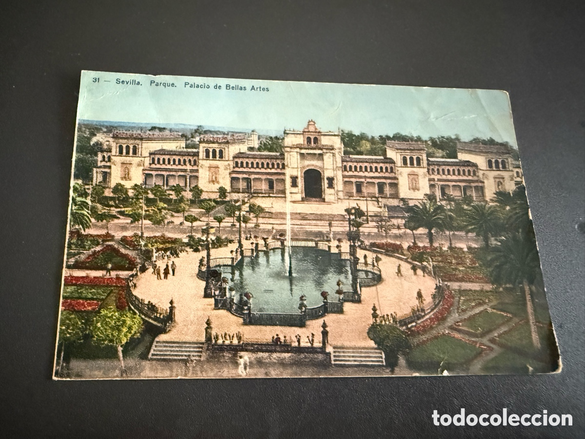 Postales: Postal SEVILLA. Parque Palacio de Bellas artes. Ed Manuel Barreiro