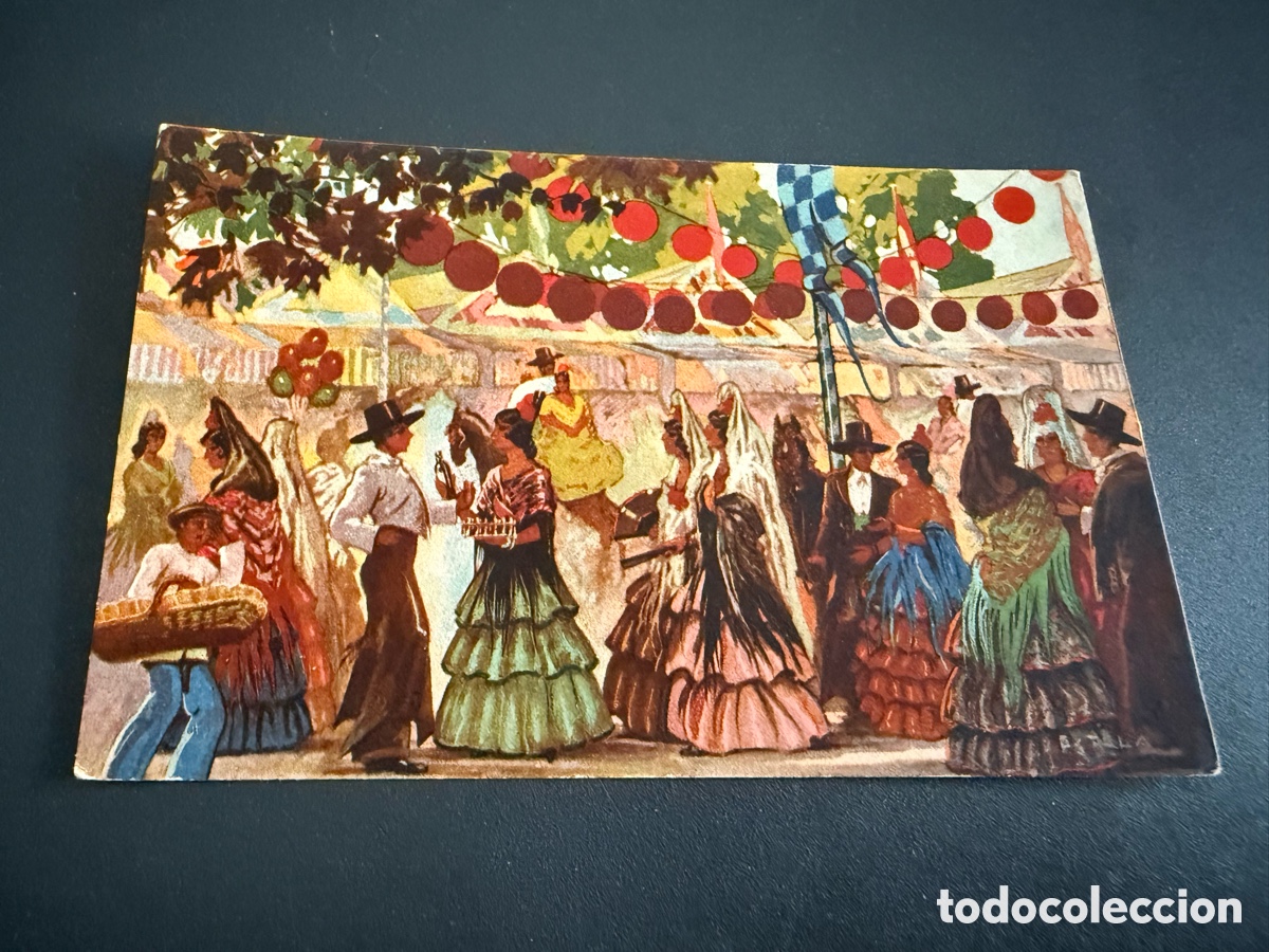 Postales: Postal. Dibujo impreso. FERIA DE SEVILLA