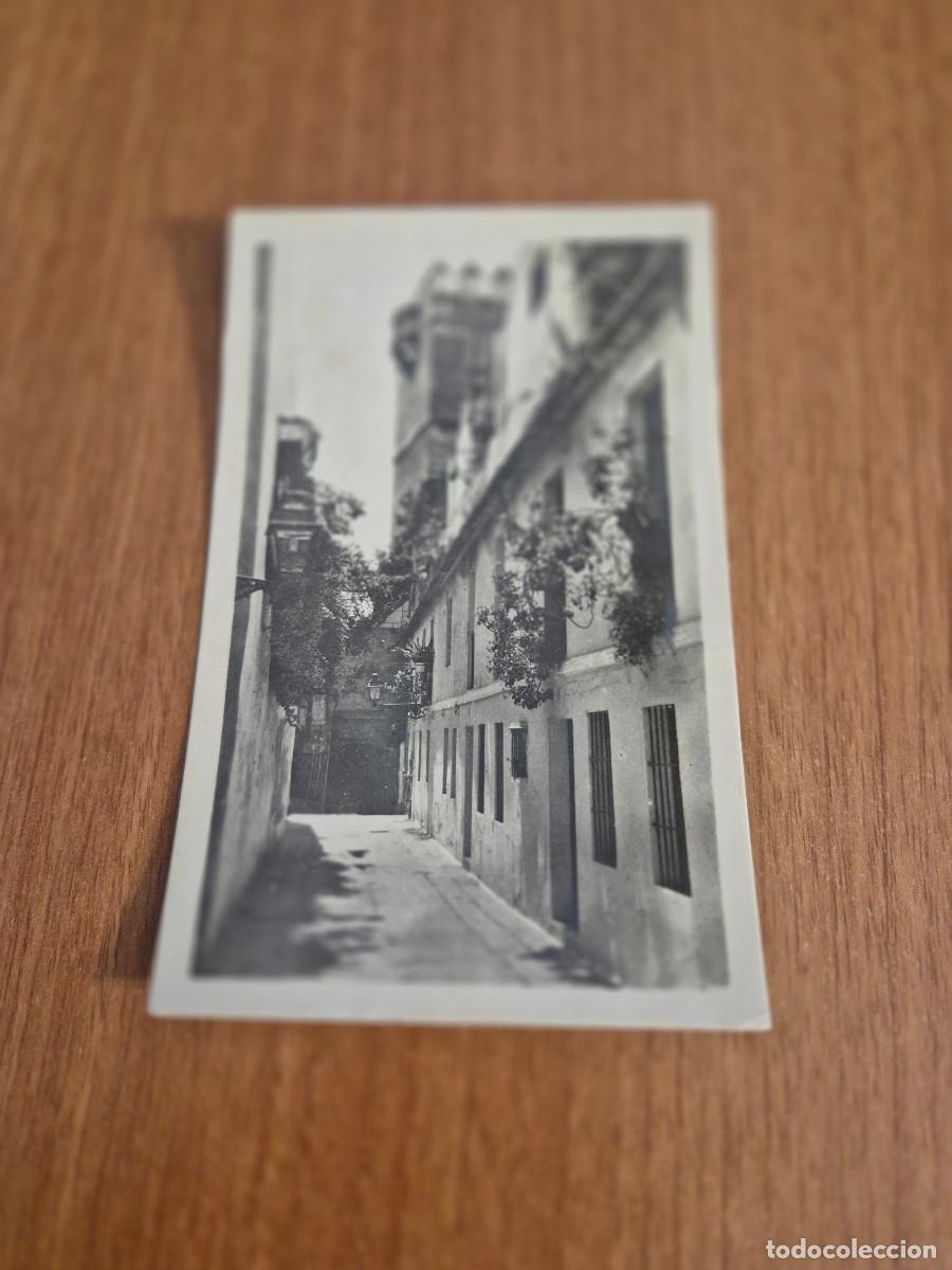 Postales: POSTAL, SEVILLA BARRIO DE SANTA CRUZ DEL ALCAZAR CIRCULADA.