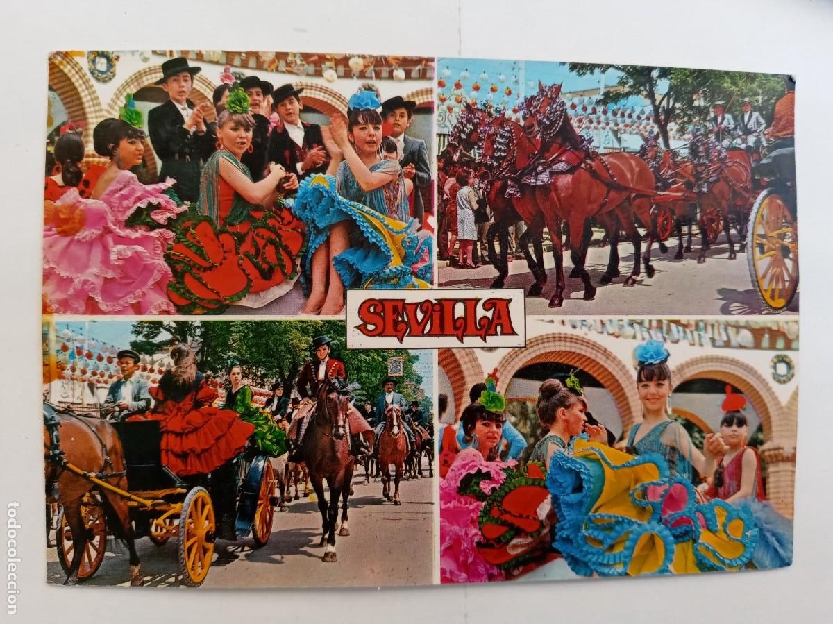 Postales: POSTAL DE SEVILLA : FERIA DE ABRIL . A&Ntilde;OS 70