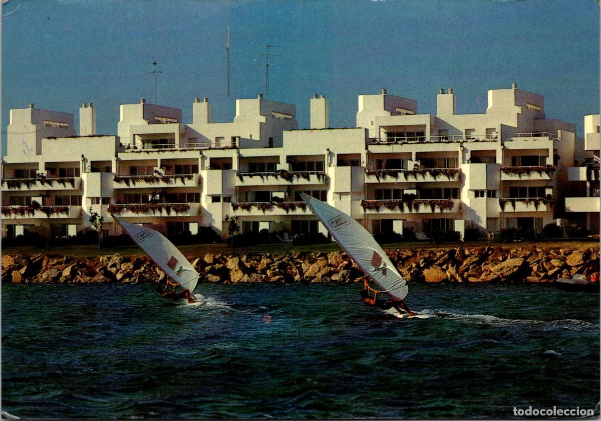 Cartes Postales: Puerto Sotogrande (C&aacute;diz)-Apartamentos en Playa desde el r&iacute;o Guadiaro- 150x105mm- Windsurf - In&eacute;dita