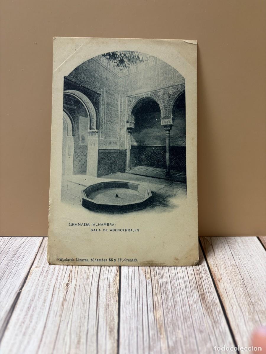 Postales: TARJETA POSTAL. GRANADA. ALHAMBRA. SALA DE ABENCERRAJES. ABELARDO LINARES.