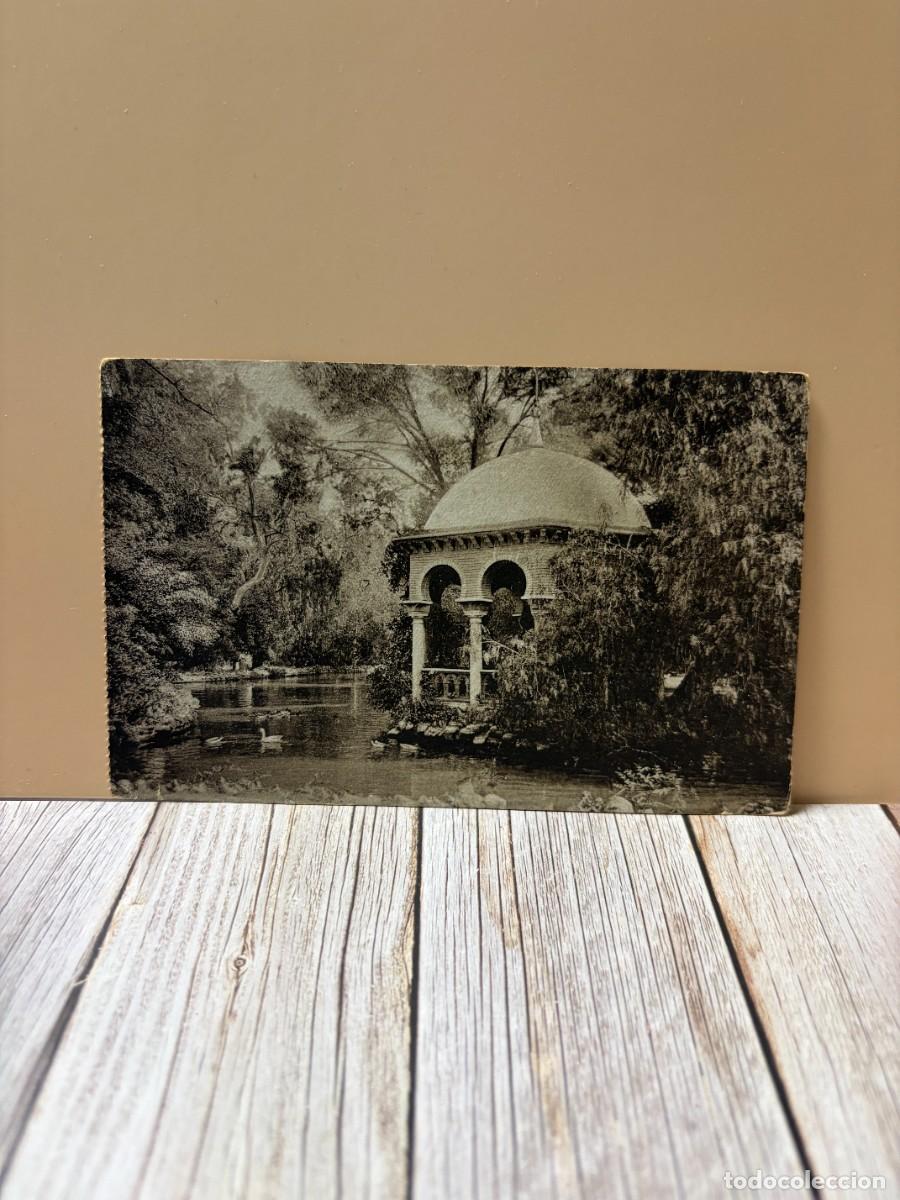 Postales: TARJETA POSTAL. SEVILLA. EXPOSICION HISPANO-AMERICANA PARQUE-KIOSKO DE LA RIA. N&ordm; 15. C.R.