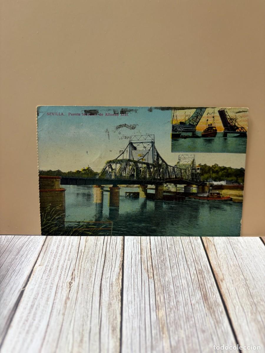 Postales: TARJETA POSTAL. SEVILLA. PUENTE LEVADIZO DE ALFONSO XIII.