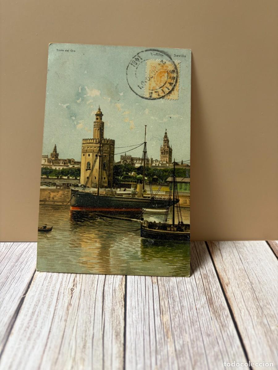 Postales: TARJETA POSTAL. SEVILLA. TORRE DEL ORO. STENGEL & C.