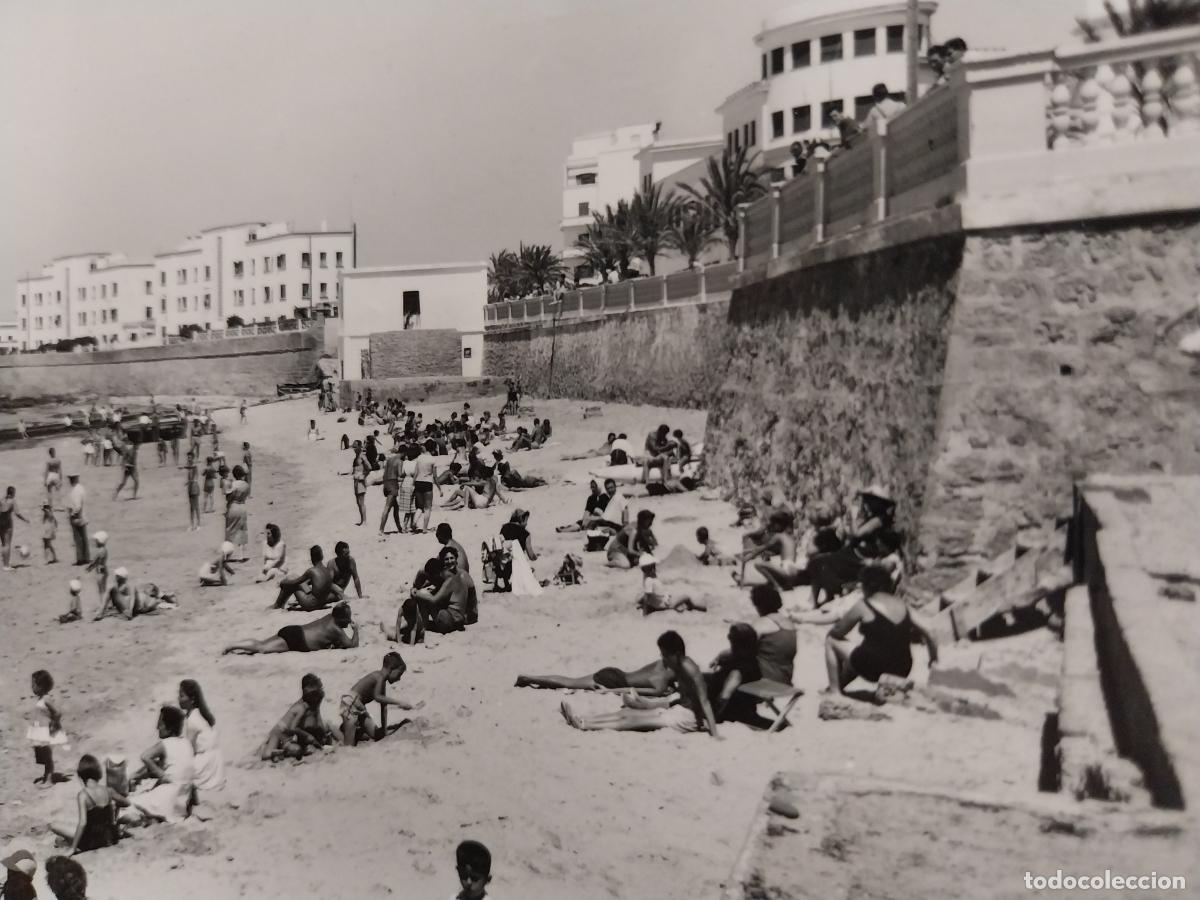 Postales: BALNEARIO DE LA PALMA CADIZ ED DELFLOR 38 ESCRITA PLAYA ANIMADA
