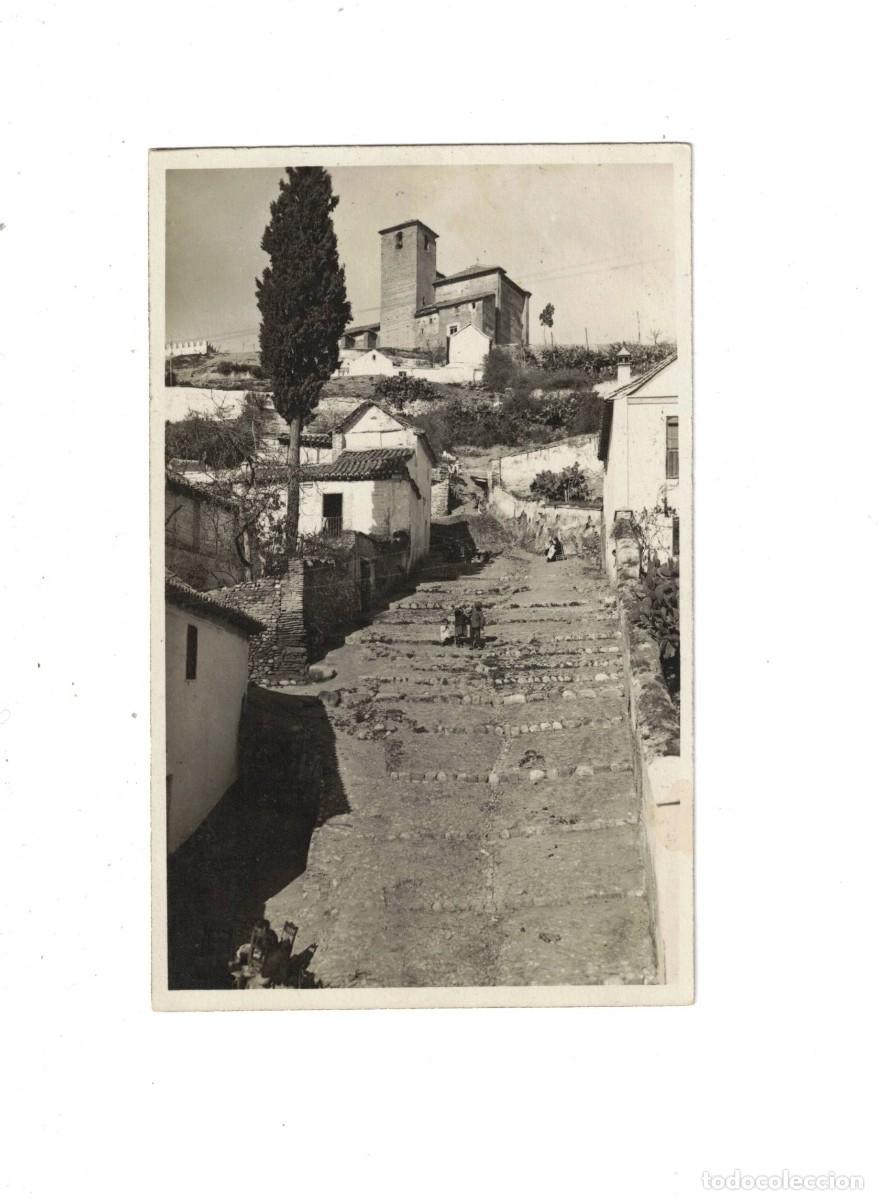 Postales: GRANADA. ALBAIC&Iacute;N. CUESTA ALCAHABA