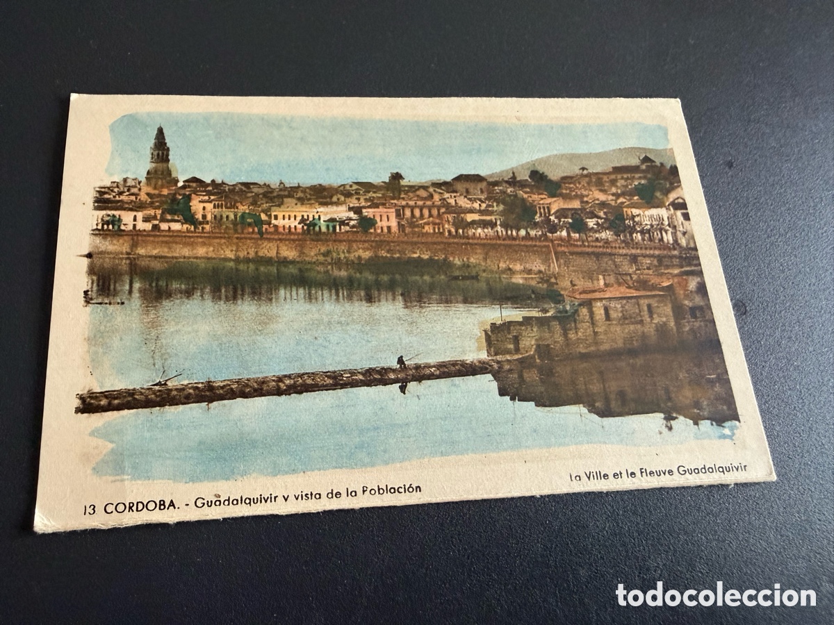 Postales: Postal C&oacute;rdoba. 13- Guadalquivir y vista de la Poblaci&oacute;n. Roisin