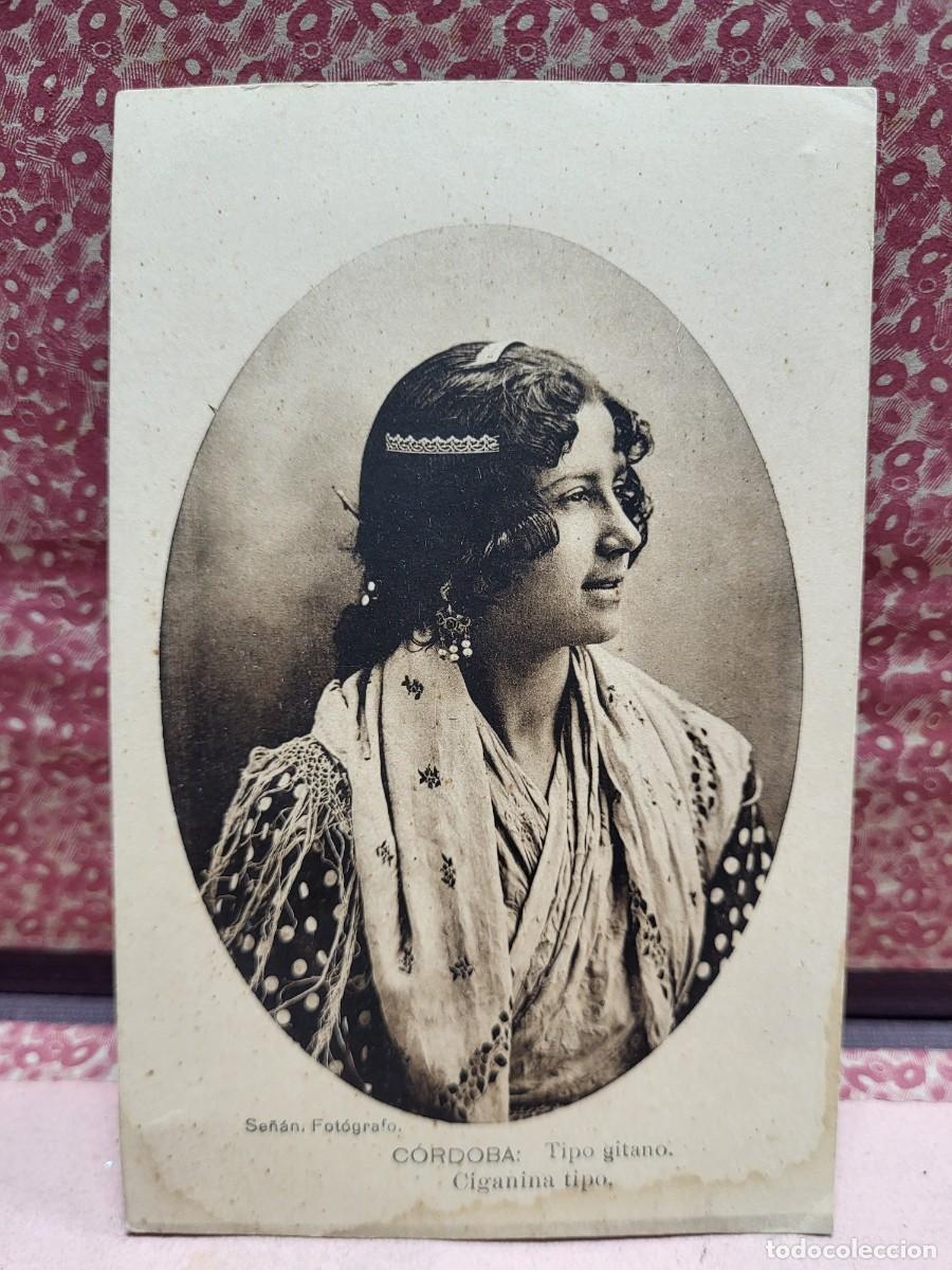 Postcards: ANTIGUA POSTAL CORDOBA GITANA CIGANINA SE&Ntilde;AN FOTOGRAFO