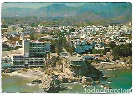 Postales: PANORAMICA AEREA DESDE EL MAR.- NERJA / MALAGA