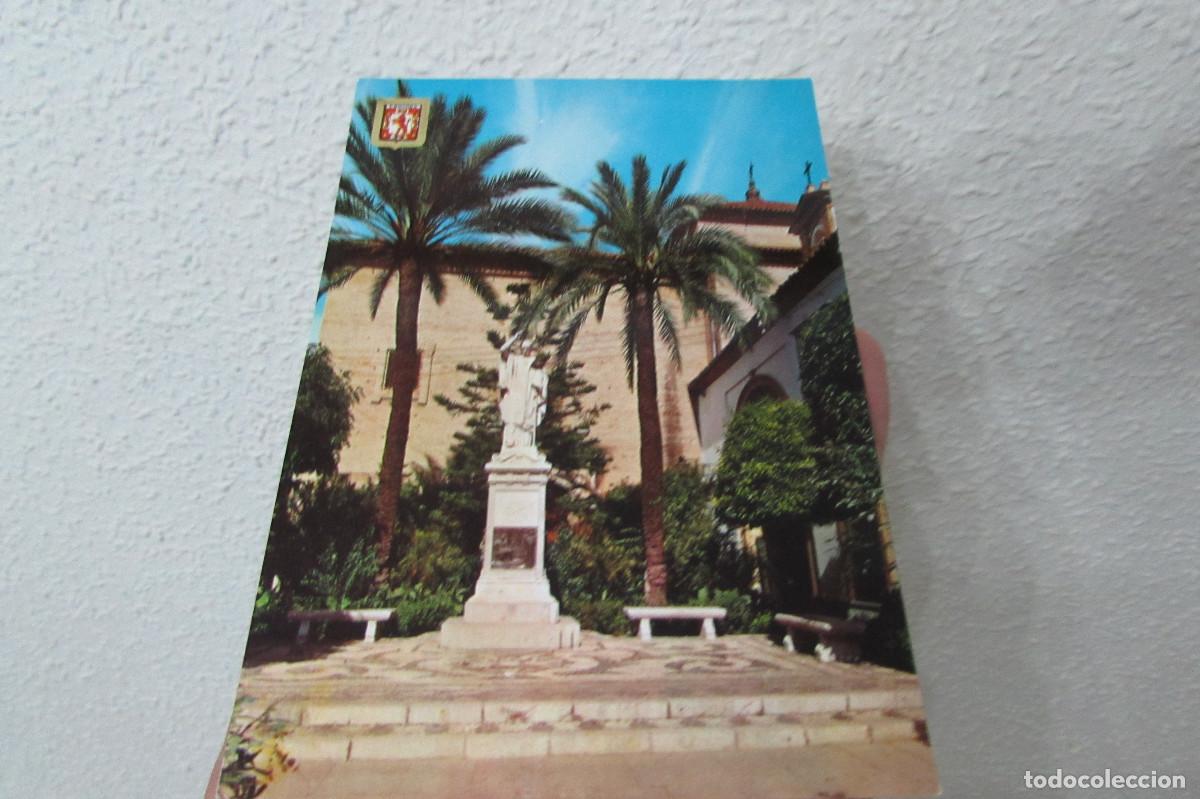 Postales: N&ordm; 790 C&oacute;rdoba. Plaza de Capuchinos y estatua al Obispo Osio. Escudo de Oro. ESCRITA