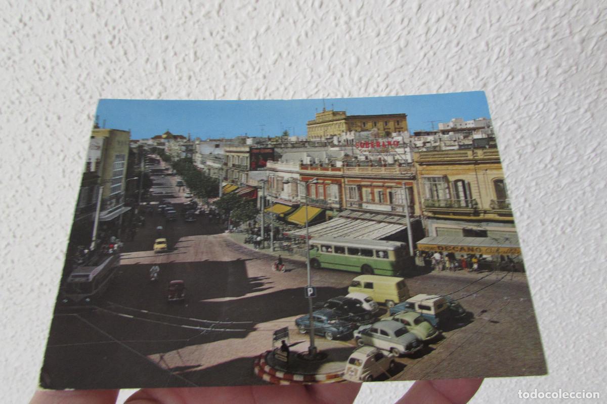 Postales: POSTAL SAN FERNANDO.- CADIZ .-N&ordm; 7 .-AVENIDA DEL GENERALISIMO.-EDICIONES GARRABELLA ESCRITA-COCHES