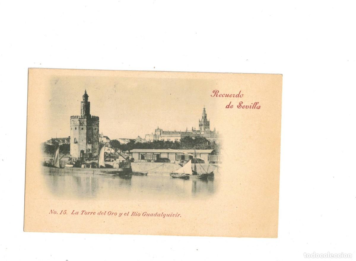 Postales: RECUERDO DE SEVILLA. 15 LA TORRE DEL ORO