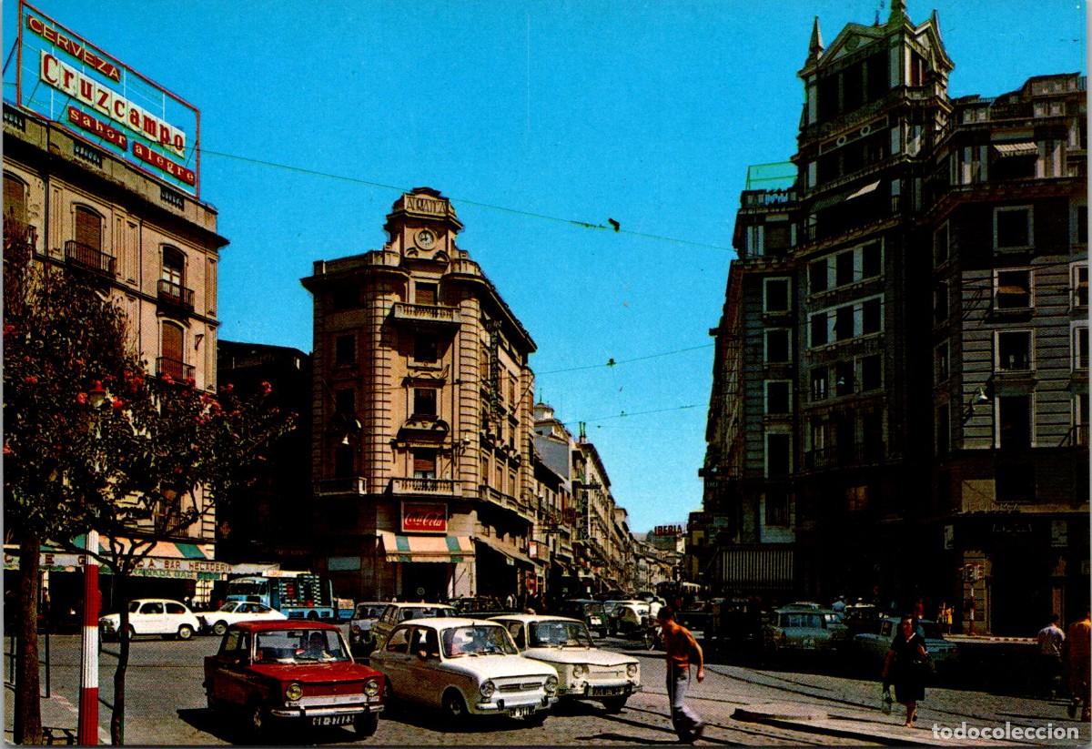 Postales: Granada - Puerta Real - Zerkowitz 45/472 - 148x102mm - Cruzcampo - Cami&oacute;n Reparto - Coca Cola