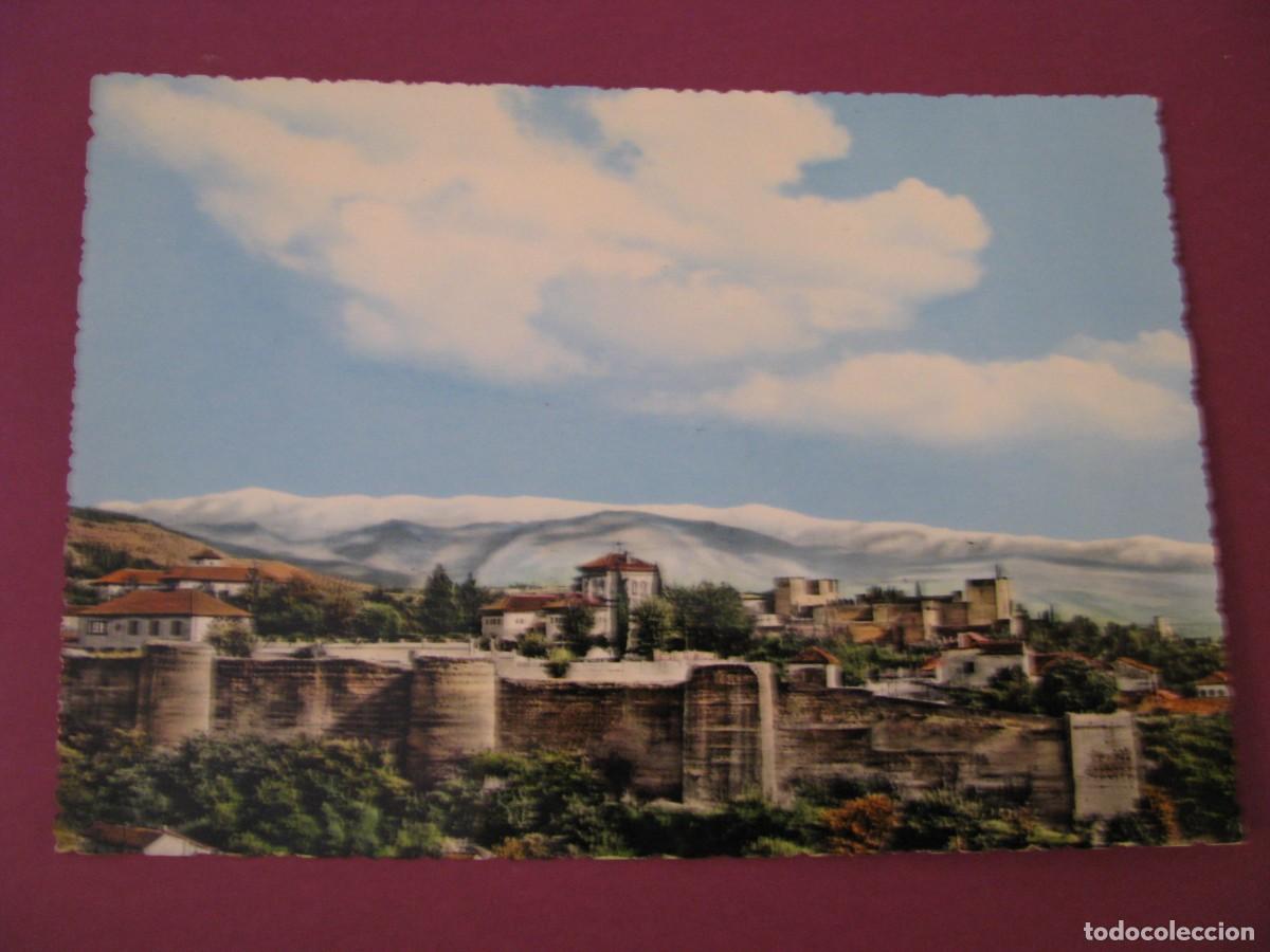 Postales: POSTAL DE GRANADA. MURALLAS Y ALHAMBRA. 1. CIRCULADA 1960