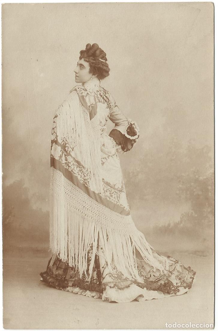 Postales: Postal de Espa&ntilde;a, Andaluc&iacute;a, Mujer con Mantilla, Circulada
