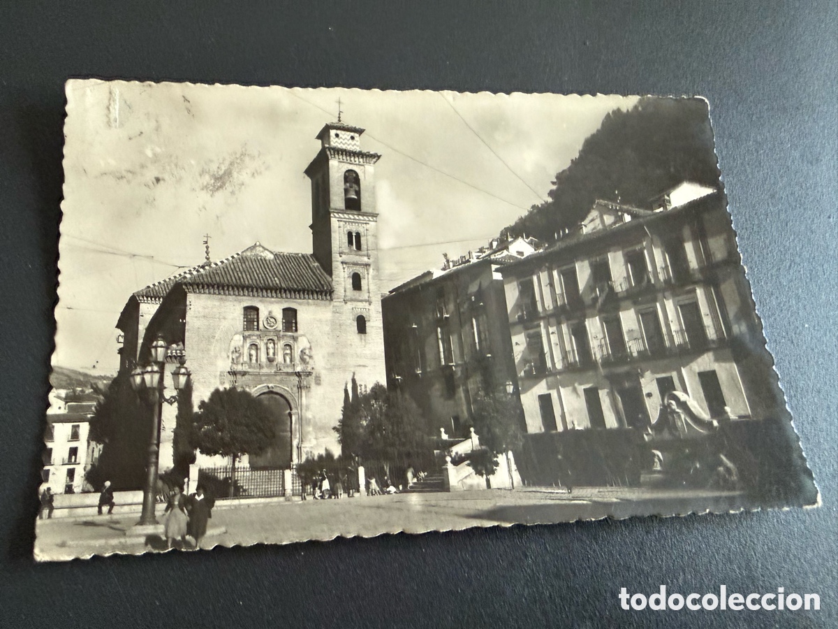 Postales: Postal. GRANADA. Iglesia de Santa Ana. Estilo Mudejar. Heliotopia espa&ntilde;ola art&iacute;stica