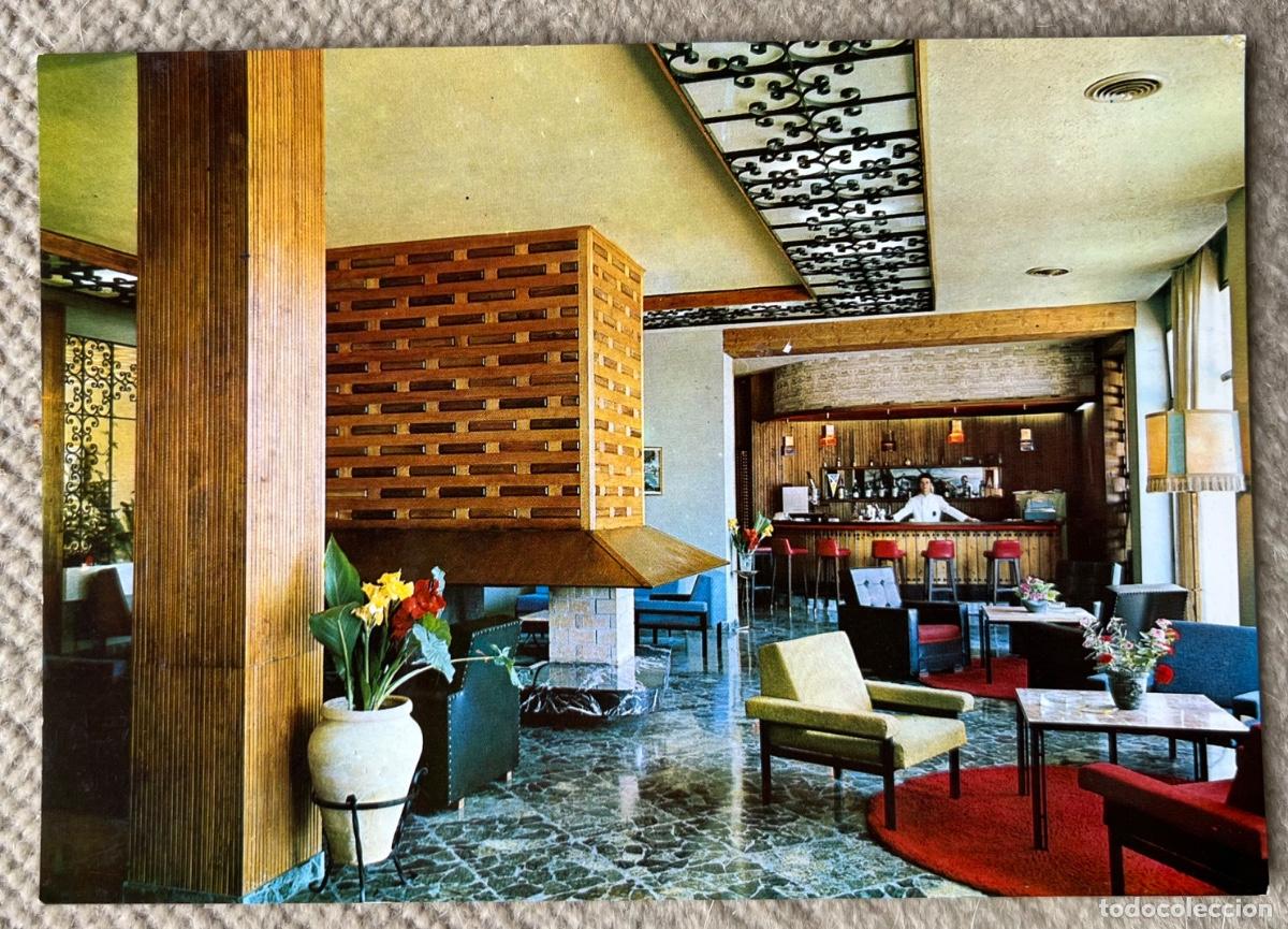 Postales: M&aacute;laga (Costa del Sol) - Hotel Las Vegas - Sal&oacute;n Bar -A&ntilde;o 1965