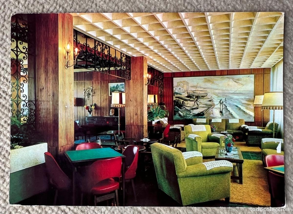 Postales: M&aacute;laga (Costa del Sol) - Hotel Las Vegas - Sal&oacute;n - A&ntilde;o 1965