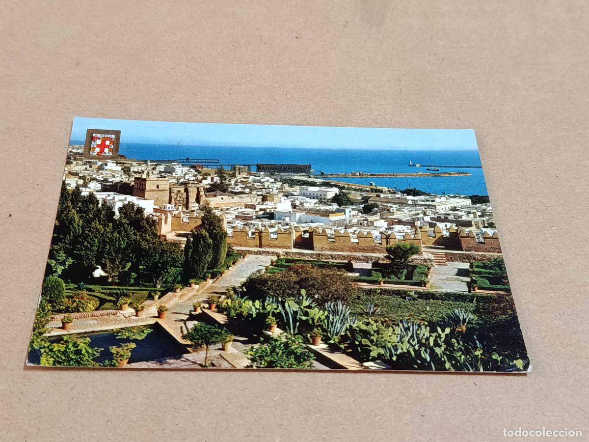 Postales: ALMER&Iacute;A - POSTAL ALMER&Iacute;A - JARDINES DE LA ALCAZABA Y VISTA PARCIAL