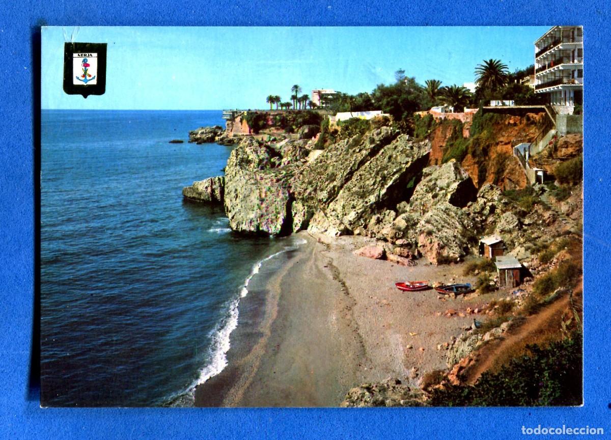 Postales: POSTAL SIN CIRCULAR NERJA 28 MALAGA EDITA ESCUDO DE ORO