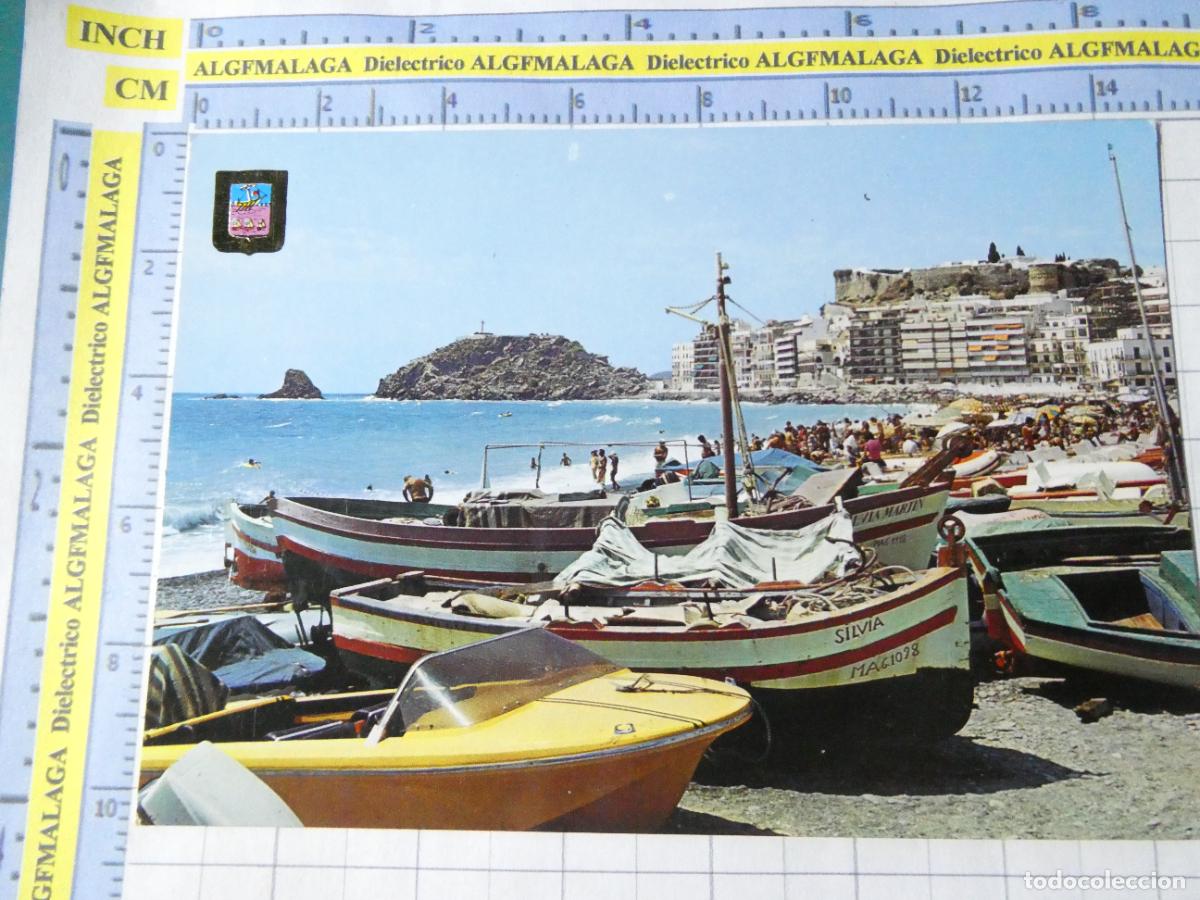 Postales: POSTAL DE GRANADA. A&Ntilde;O 1975. ALMU&Ntilde;ECAR PLAYA PUERTA DEL MAR 11 ESCUDO ORO. 1504