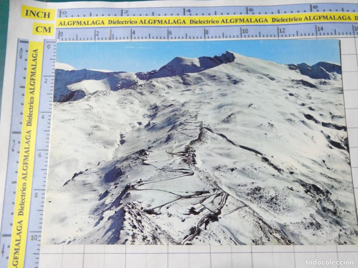 Postales: POSTAL DE GRANADA. A&Ntilde;O 1970. SIERRA NEVADA VISTA AEREA CARRETERA GENERAL 512 ZERKOWITZ. 1507