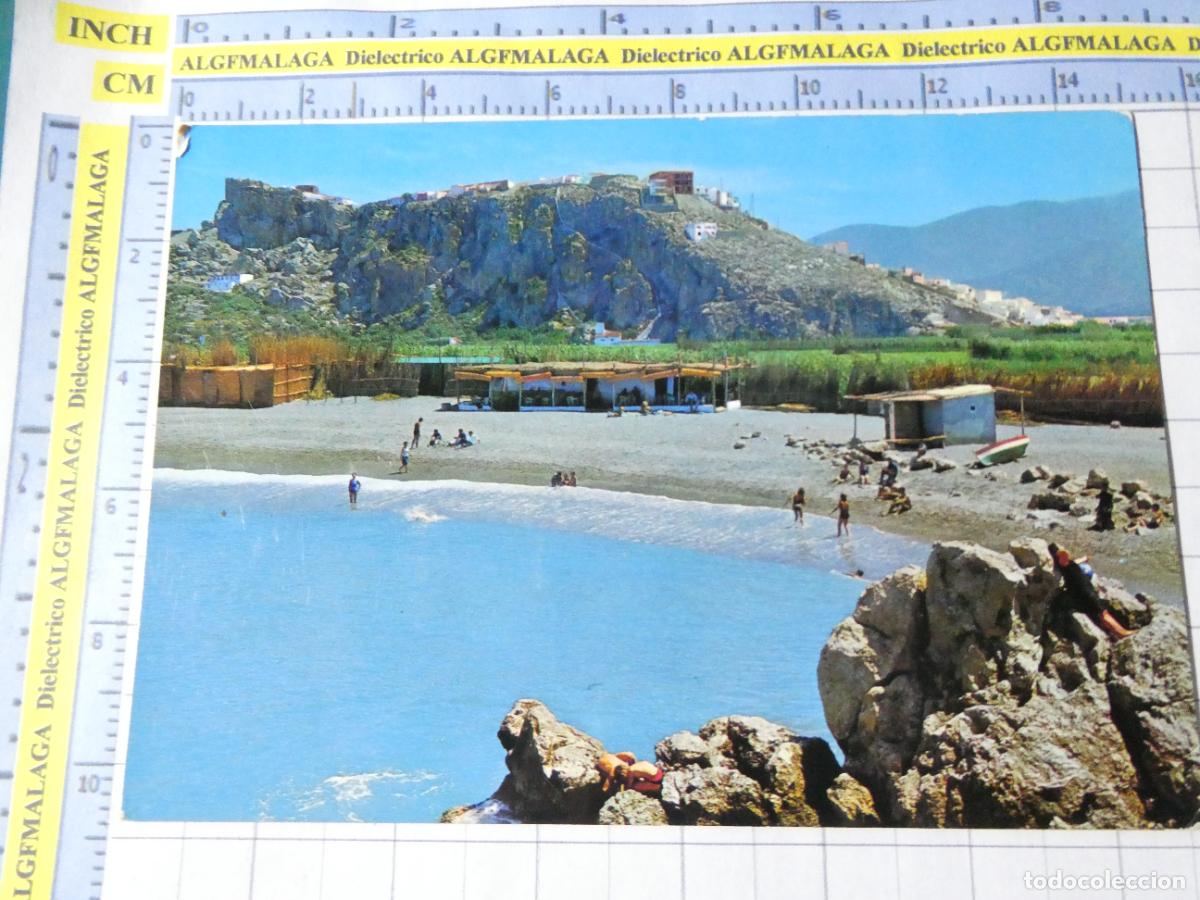Postales: POSTAL DE GRANADA. A&Ntilde;O 1967. SALOBRE&Ntilde;A PLAYA Y PICACHILLO 401 GALLEGOS. 1508