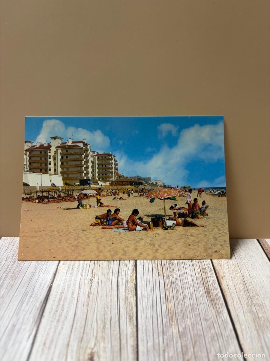 Postales: TARJETA POSTAL. HUELVA. 39.- MATALASCA&Ntilde;AS. PLAYA. EDICIONES ARRIBAS