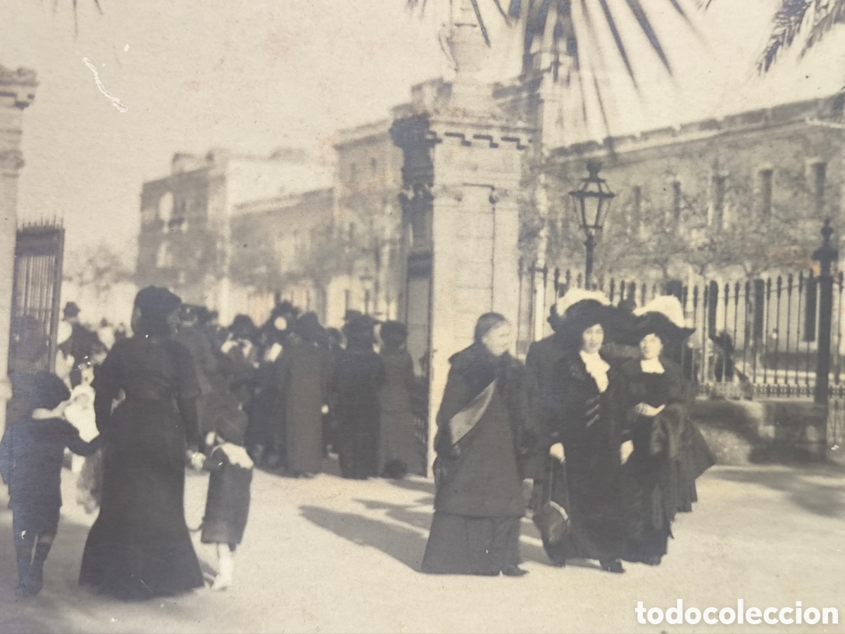 Postales: C&Aacute;DIZ PARQUE GENOVES POSTAL FOTOGR&Aacute;FICA ANIMADA FOTOGRAF&Iacute;A EL TR&Eacute;BOL C. 1910