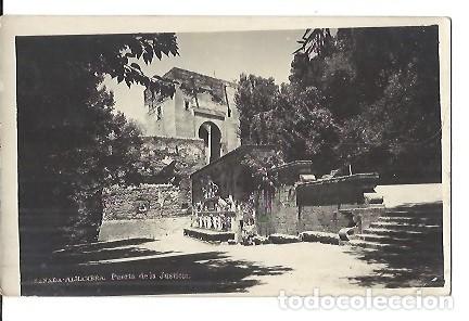 Postales: ANTIGUA POSTAL GRANADA ALHAMBRA PUERTA DE LA JUSTICIA 1934