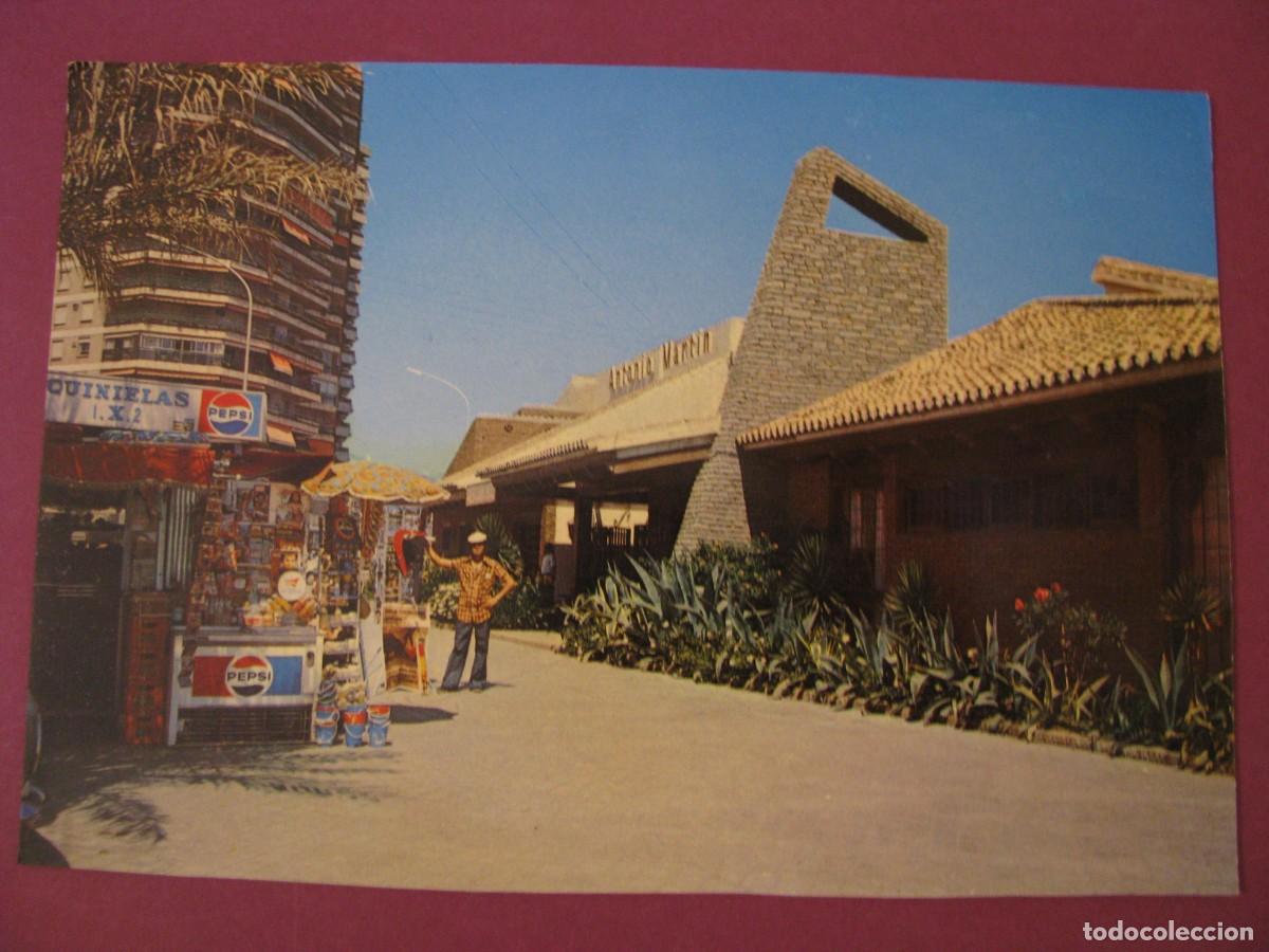 Postales: POSTAL DE MALAGA. PASEO MARITIMO. RESTAURANTE ANTONIO MARTIN. CINEFILM 2390