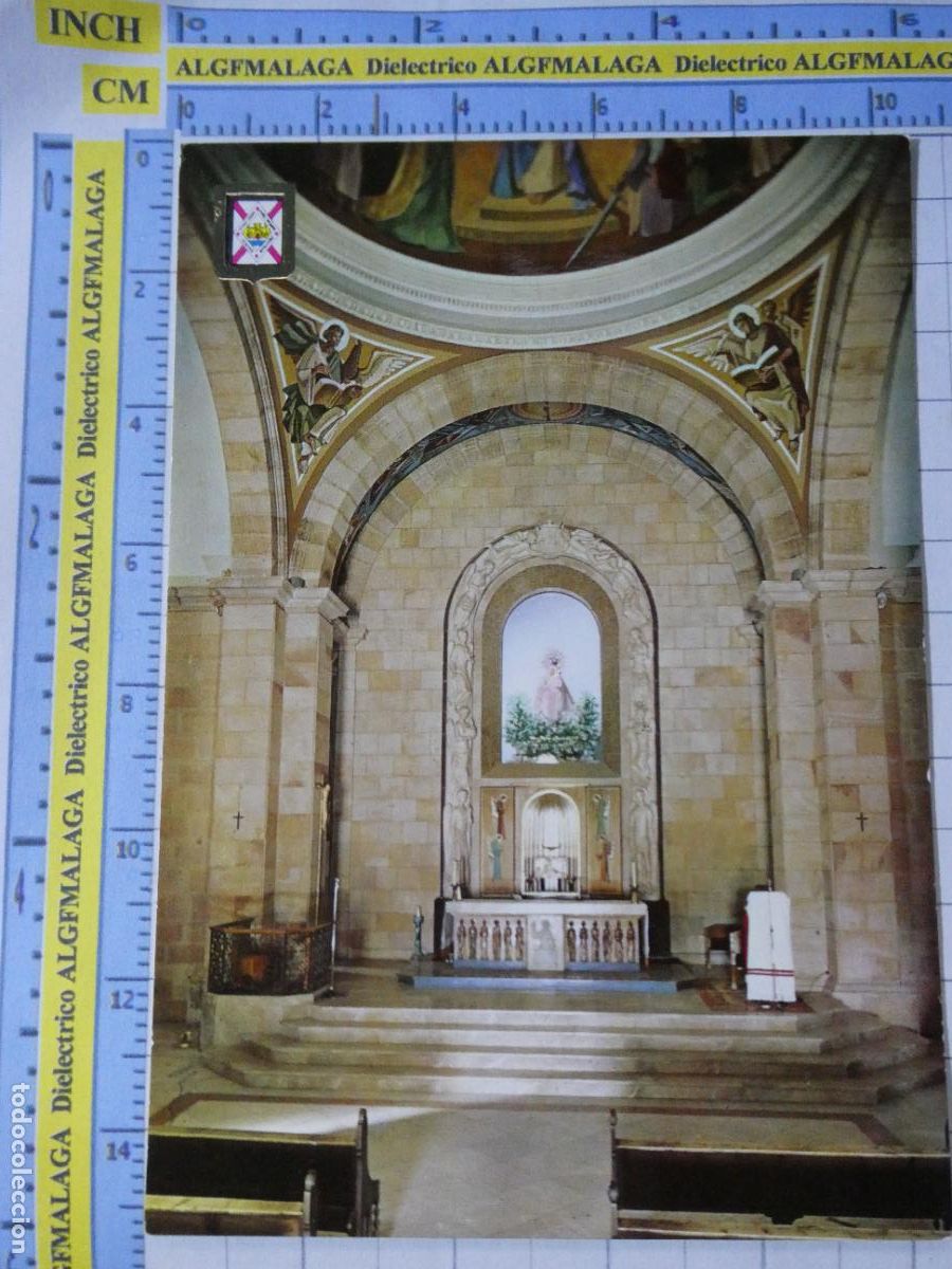 Postales: POSTAL DE JAEN. A&Ntilde;O 1966. LINARES INTERIOR DE LA IGLESIA Y CAMAR&Iacute;N DE LA VIRGEN DE LINAREJOS. 1558