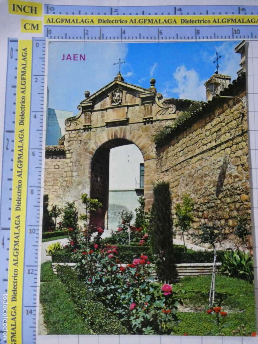 Postales: POSTAL DE JAEN. A&Ntilde;O 1971. PUERTA DEL &Aacute;NGEL. 66 ARRIBAS. 1563