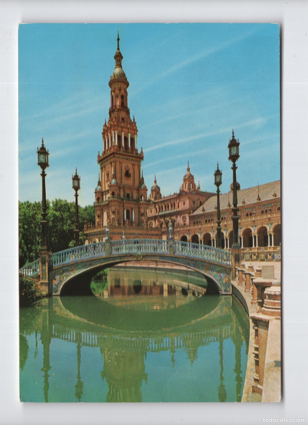 Postales: SEVILLA. Plaza de Espa&ntilde;a, detalle -Ediciones Beascoa BV-
