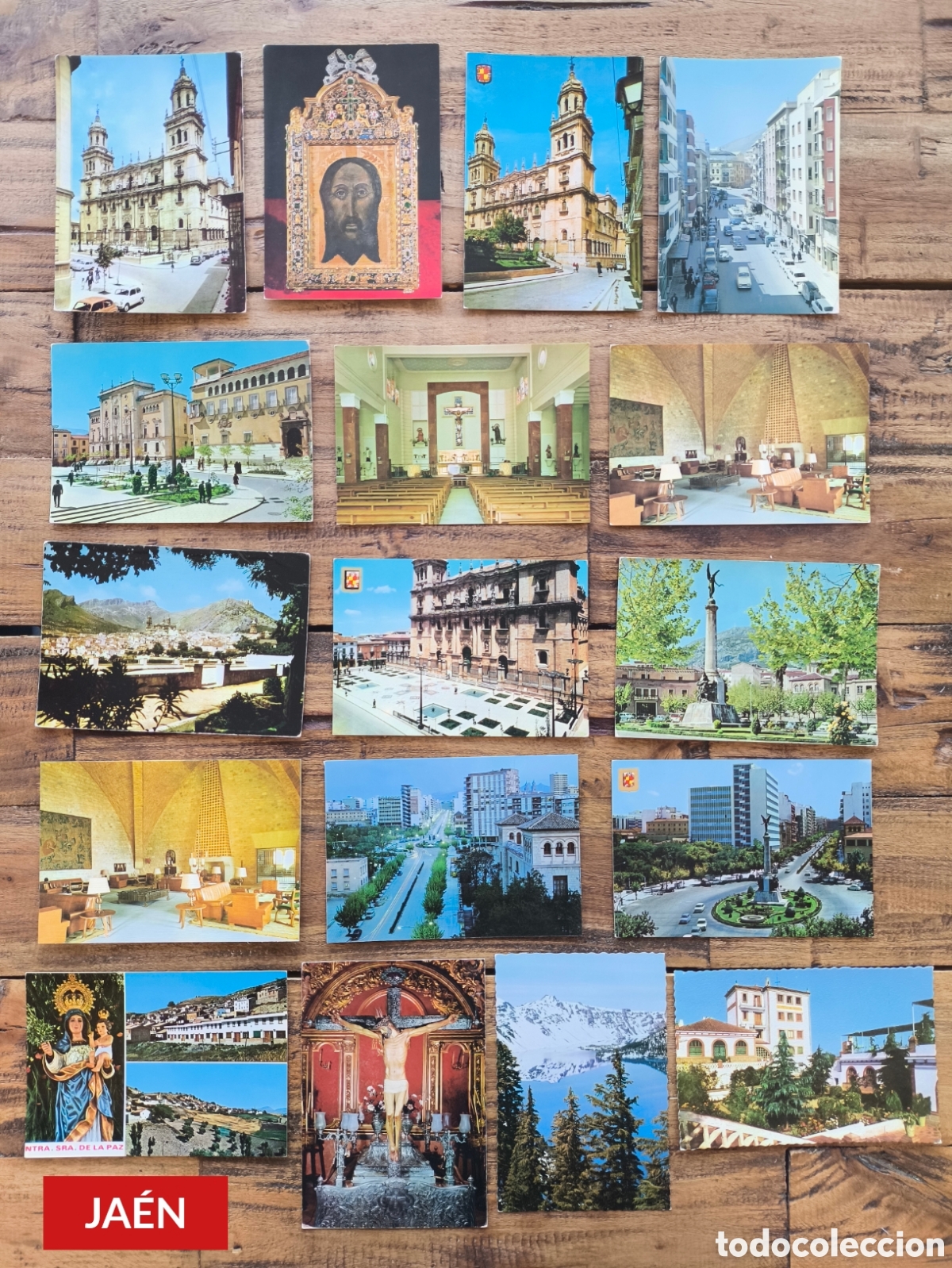 Postales: Lote 77 postales Ja&eacute;n Cazorla Baeza &Uacute;beda Porcuna Linares And&uacute;jar Despe&ntilde;aperros Martos ....