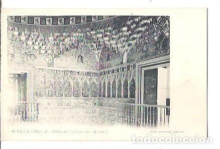 Postales: ANTIGUA POSTAL SEVILLA NUM 56 SALON DE EMBAJADORES ALCAZAR FOT LAURENT