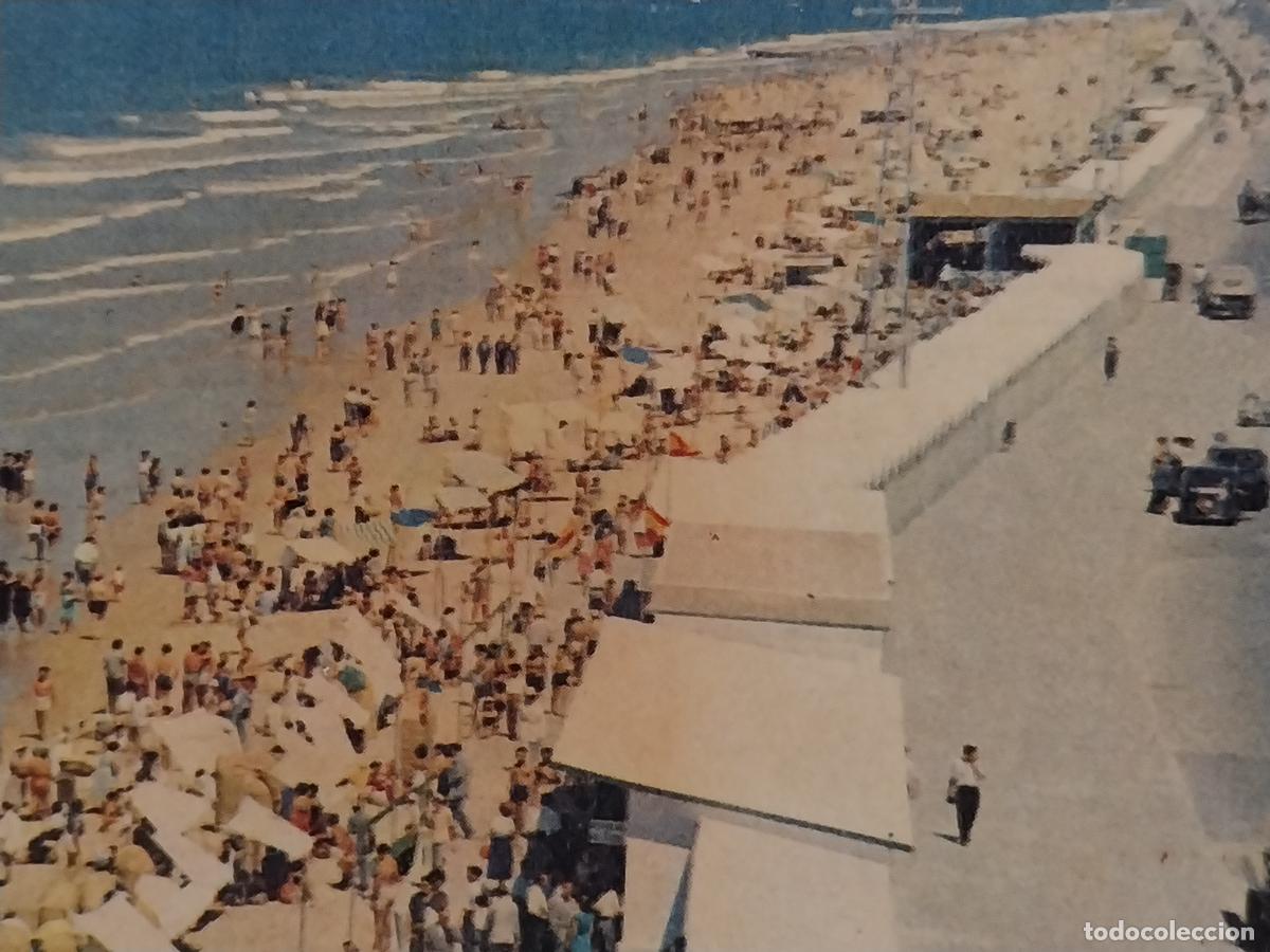Postales: CADIZ PLAYA VICTORIA ED AMAYA 4 ESCRITA MUY ANIMADA COCHES CL&Aacute;SICOS