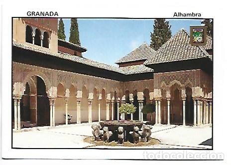 Postales: &rdquo; PATIO DE LOS LEONES - LIONS COURTYARD &rdquo;.- ALHAMBRA / GRANADA